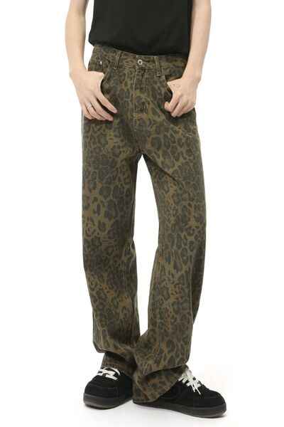 Leopard Jeans with Pockets - Damned Threads